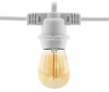 Żarówka filament LED 0.5W amber w białej girlandzie