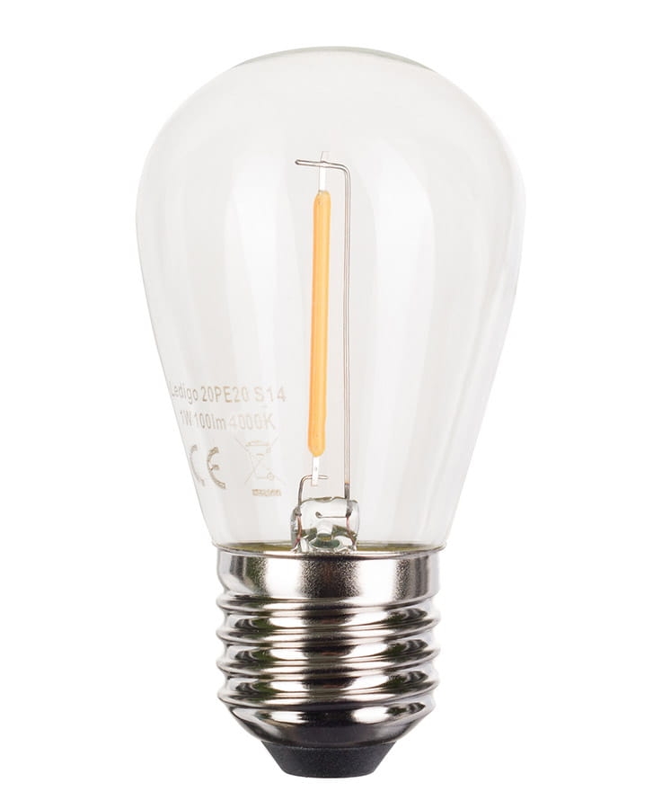 Żarówka FILAMENT LED E27 1W 4000K do girland