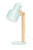 Lampka biurkowa miętowa drewno E14