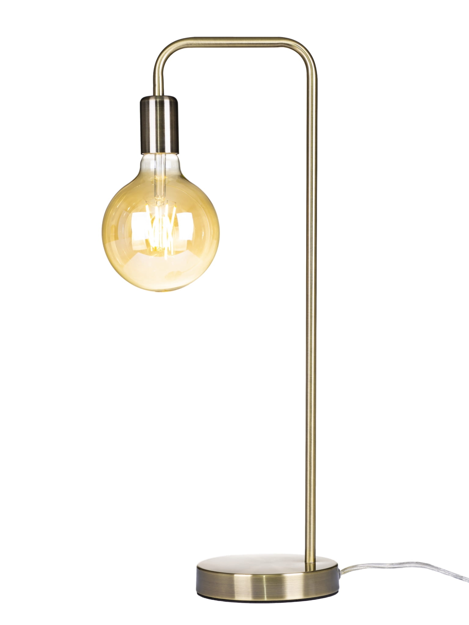 Lampa biurkowa brąz wysoka 58cm E27