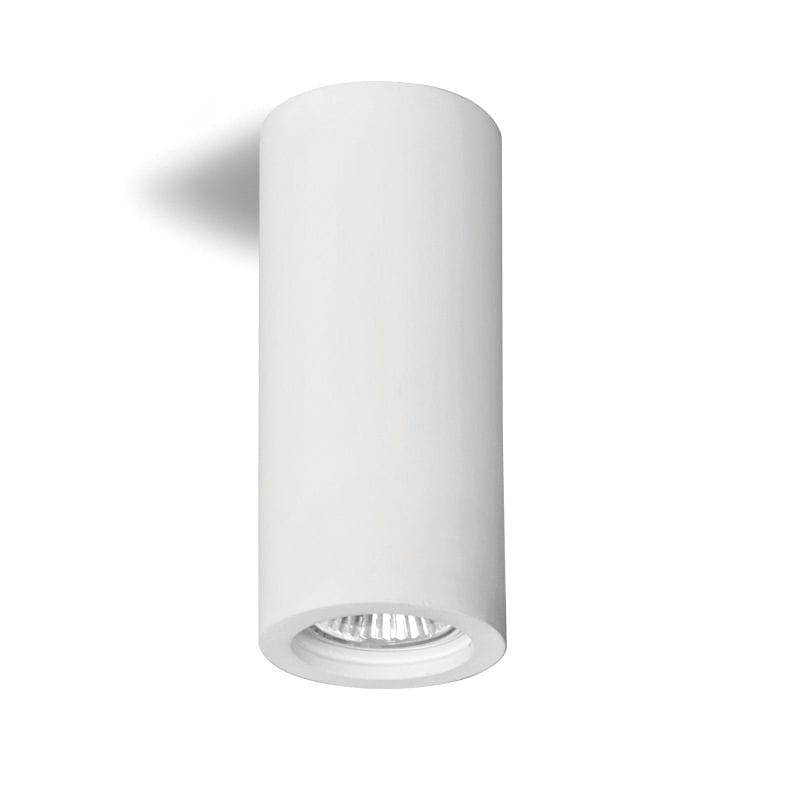 Lampa gipsowa do malowania tuba STOA biała GU10