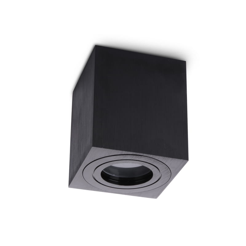 Halogen natynkowy IP44 czarny AQUARIUS SQUARE