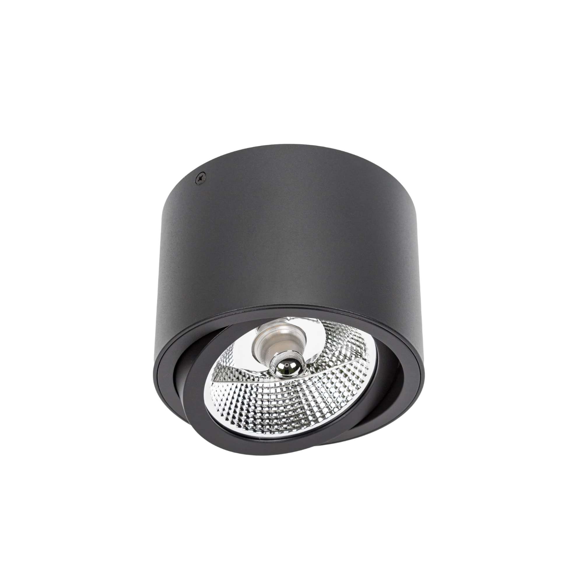 Lampa sufitowa tuba regulowana czarna CHLOE AR111 GU10
