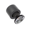 Lampa sufitowa tuba regulowana czarna CHLOE AR111 GU10