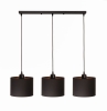 Lampa wisząca potrójna czarno złota Oro 3xE27