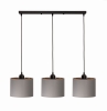 Lampa wisząca potrójna szaro złota Oro 3xE27