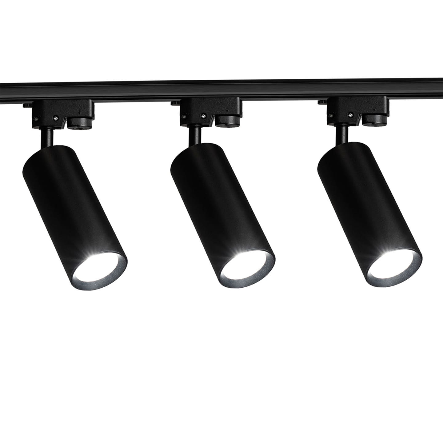 Zestaw 3x Lampa szynowa czarna IDAR GU10 1-fazowa + szynoprzewód 1,5m