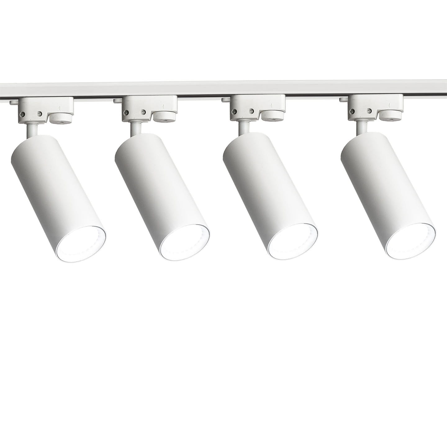 Zestaw 4x Lampa szynowa biała IDAR GU10 1-fazowa + 2x szyna 1m + łącznik