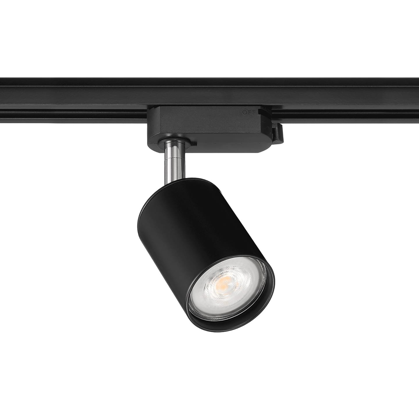 Reflektor szynowy na żarówkę GU10 czarny 1-fazowy