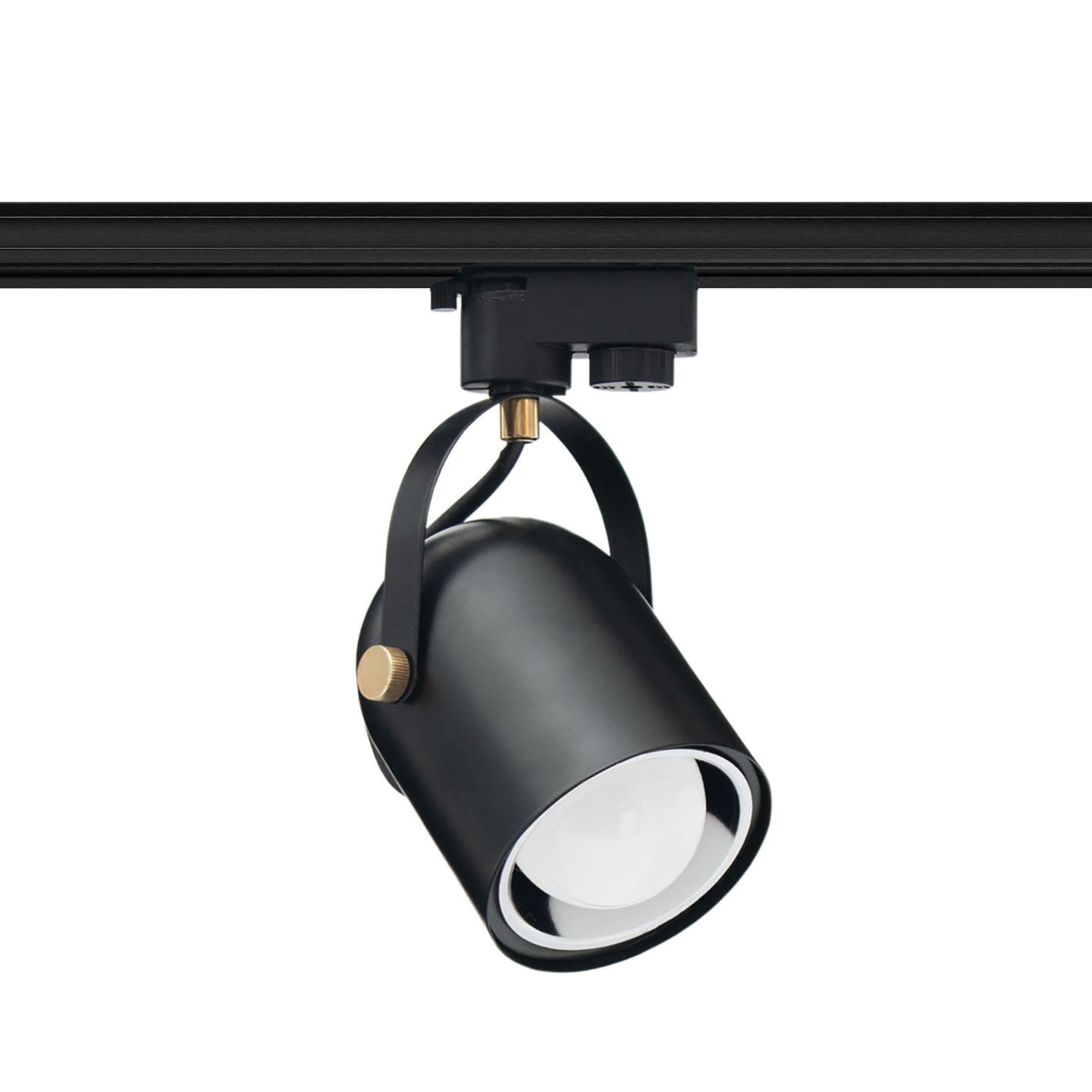 Lampa szynowa czarna na żarówkę E27 1-fazowa