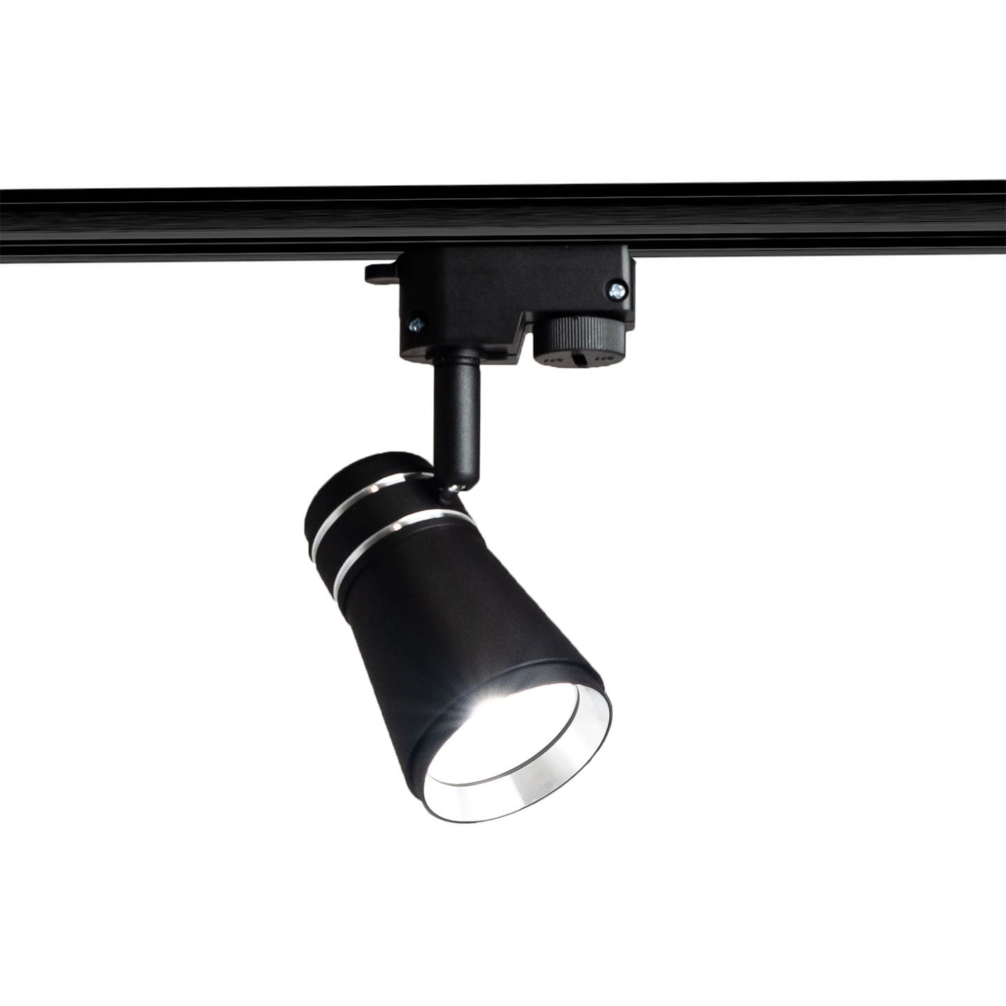 Lampa szynowa czarno srebrna  SILVIO GU10 1-fazowa