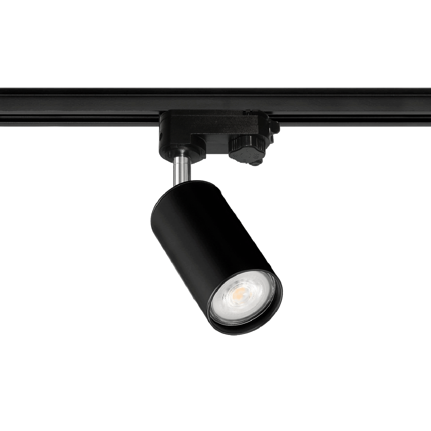 Reflektor szynowy na żarówkę GU10 czarny 3-fazowy