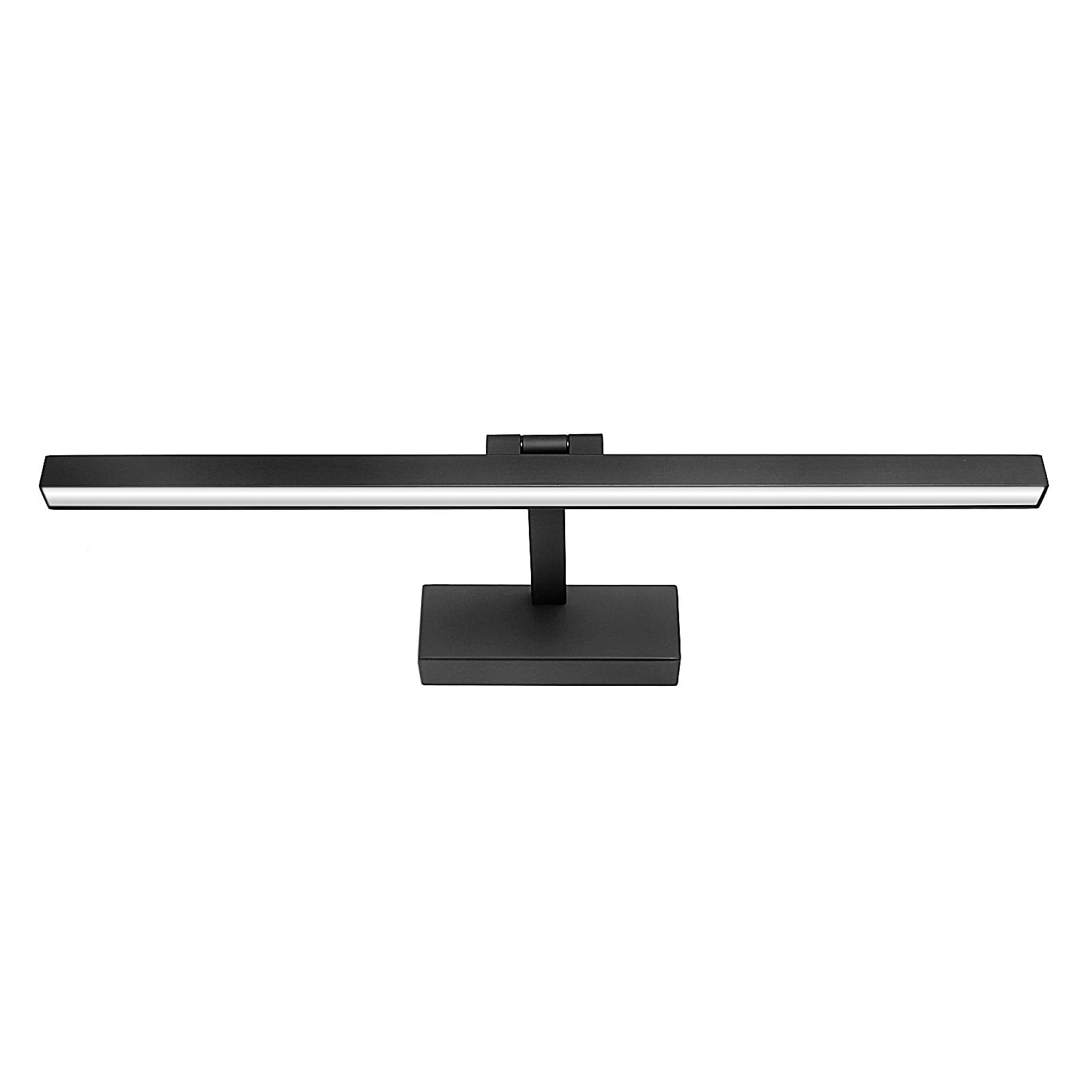 Lampa nad lustro do łazienki czarna prosta neutralna 12W 50cm