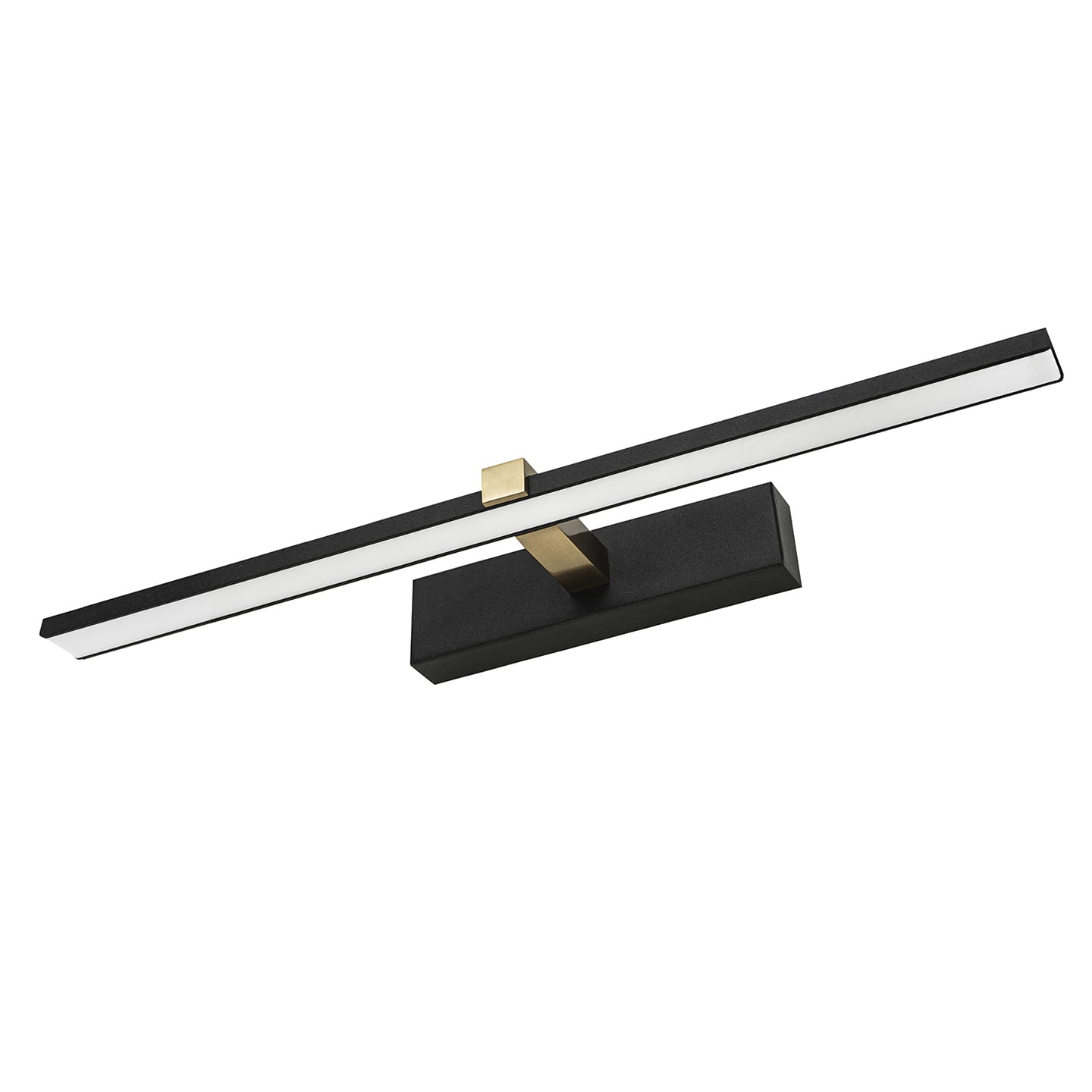 Kinkiet łazienkowy 40cm czarno-złoty 8W VENUS