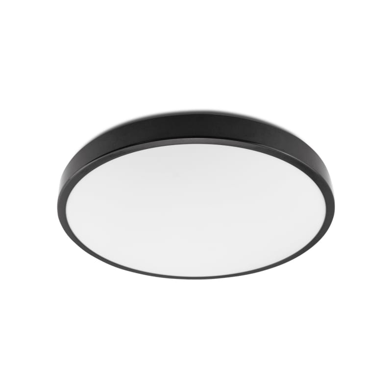 Plafon czarny do łazienki IP44 ZOE 12W neutralny 4000K