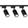 3 x Reflektor szynowy LED TRACTUS GU10 czarny + szyna 1,5m
