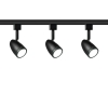 3x Lampa szynowa czarna mini GU10 1-fazowa + szynoprzewód 1,5m