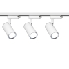 3x Lampa szynowa biało srebrna GU10 1-fazowa + szynoprzewód 1,5m