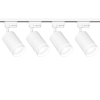 4x Lampa na szynoprzewód RING biała 70 mm szeroka GU10 + 2x szyna 1m + łącznik wybór