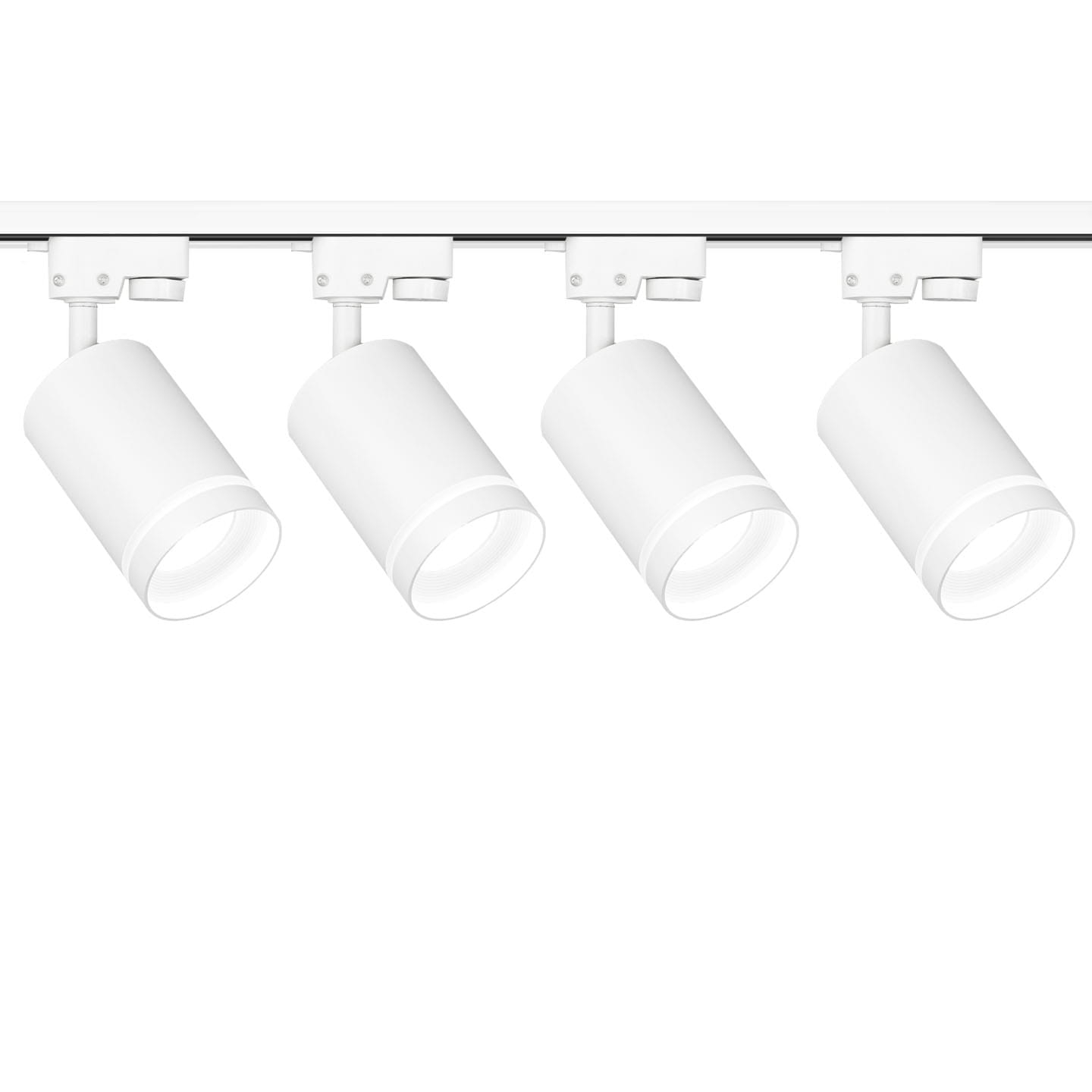 4x Lampa na szynoprzewód RING biała 70 mm szeroka GU10 + 2x szyna 1m + łącznik wybór