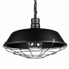 Lampa industrialna wisząca czarna C2 loft 1xE27