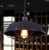 Lampa industrialna wisząca czarna C2 loft 1xE27