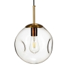 Lampa wisząca kula szklana LAVA przezroczysta