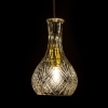 Lampa wisząca kryształowa szklana karafka przezroczysta