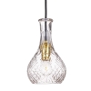 Lampa wisząca kryształowa szklana karafka przezroczysta