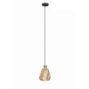 Lampa wisząca kryształowa szklana bursztynowa
