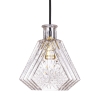 Lampa wisząca kryształowa szklana przezroczysta