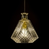 Lampa wisząca kryształowa szklana przezroczysta