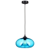 Lampa wisząca szklana CAIRO niebieska