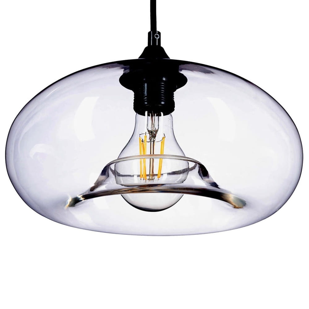 Lampa wisząca szklana CAIRO przezroczysta