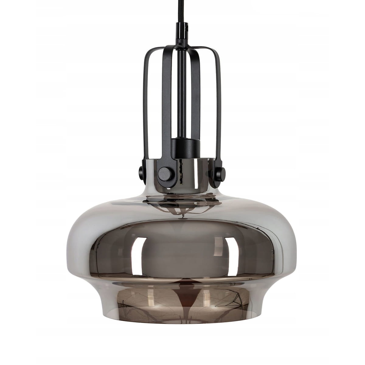 Lampa wisząca szklana ASANA szara