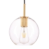 Lampa wisząca kula szklana 20cm MADRID przezroczysta