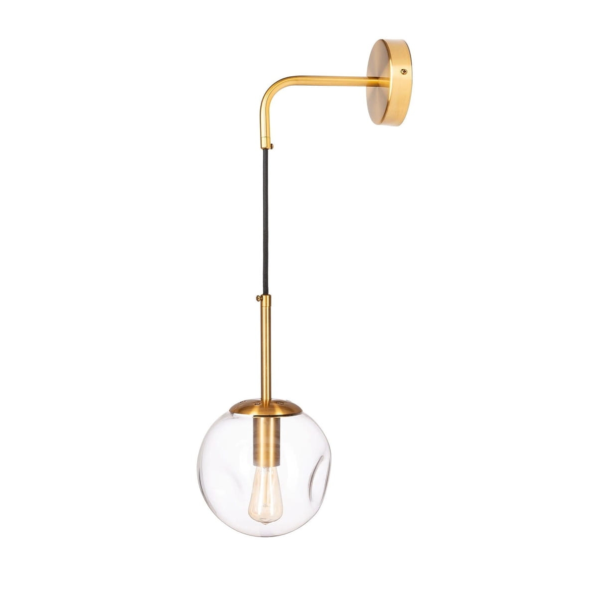 Kinkiet kula szklana LAVA CLEAR