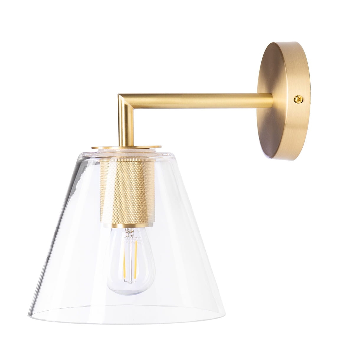 Kinkiet szklany MADRID przezroczysty