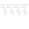 4x Lampa szynowa PIPE biały 3-fazowy + szyny i łącznik do wyboru