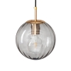Lampa wisząca kula szklana PANDORA szara