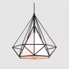 Lampa wisząca druciana LOFT GEO S czarna