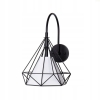 Kinkiet druciany czarny LOFT GEO