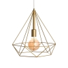 Złota lampa wisząca GEO diament 38cm