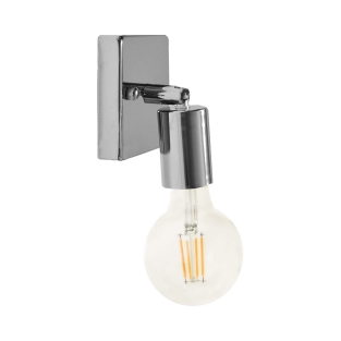 Mały kinkiet czarny regulowany metalowy E27 kwadrat EZO