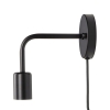 Kinkiet z przewodem do gniazdka czarny loft WST052 1xE27