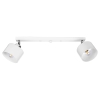 Lampa sufitowa podwójna biała metalowa