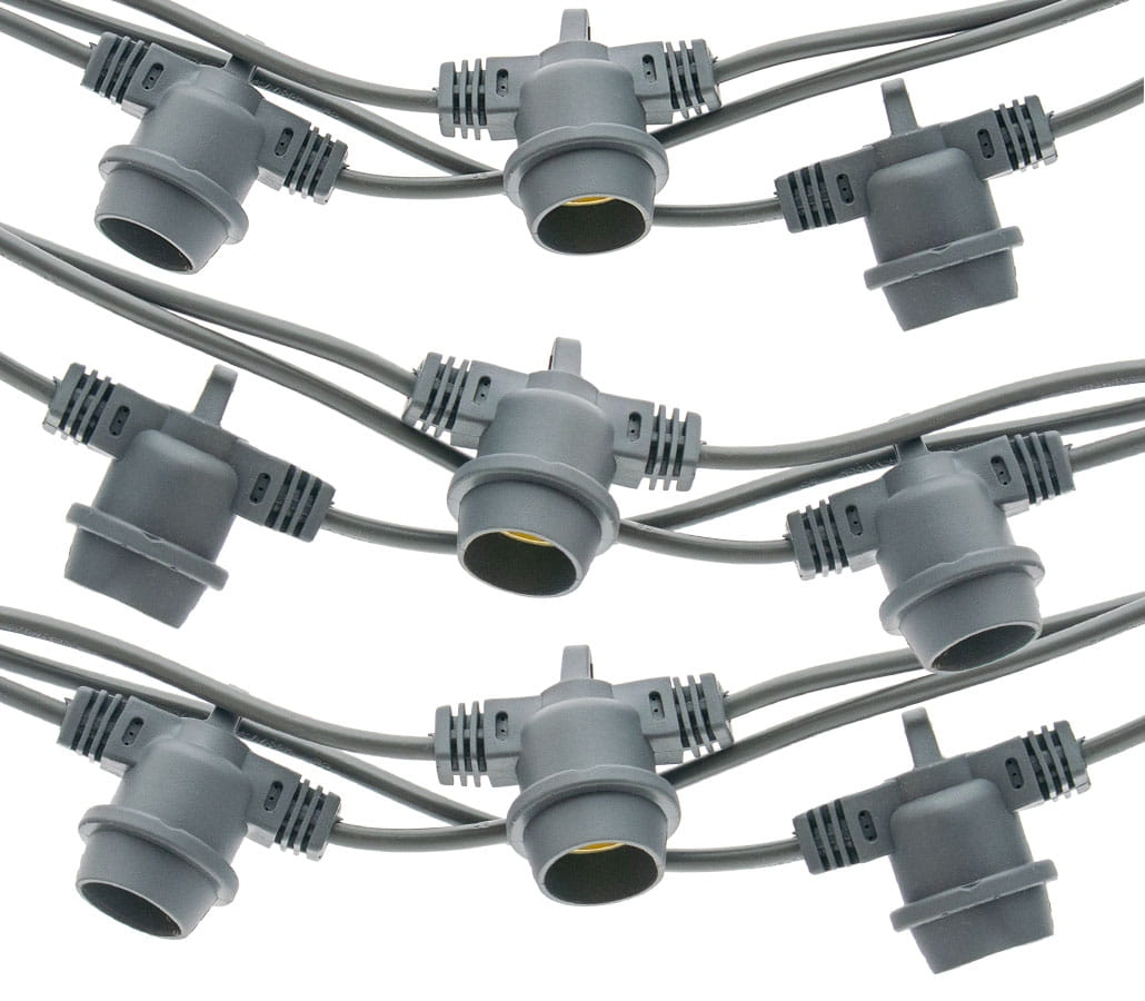 Girlanda LEDIGO 20m 20xE27 IP44 SZARA