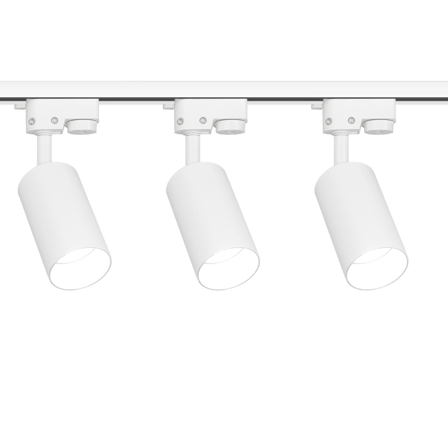 3x Reflektor szynowy biały 90° szynoprzewód GU10 1f + szyna 1,5m