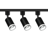 Reflektory szynowe czarne zestaw 3 szt. RING LED PLUS 1 fazowe + szynoprzewód