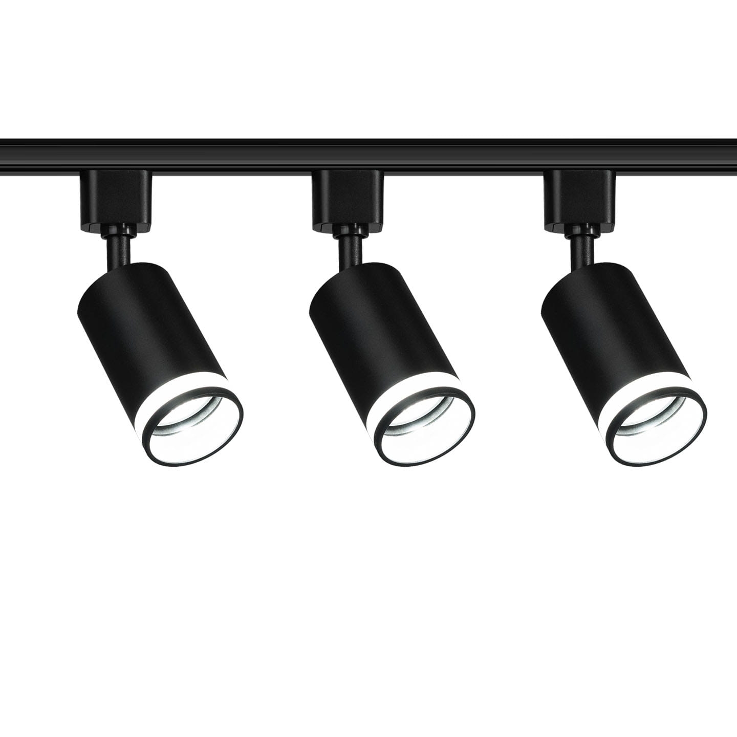 Reflektory szynowe czarne zestaw 3 szt. RING LED PLUS 1 fazowe + szynoprzewód